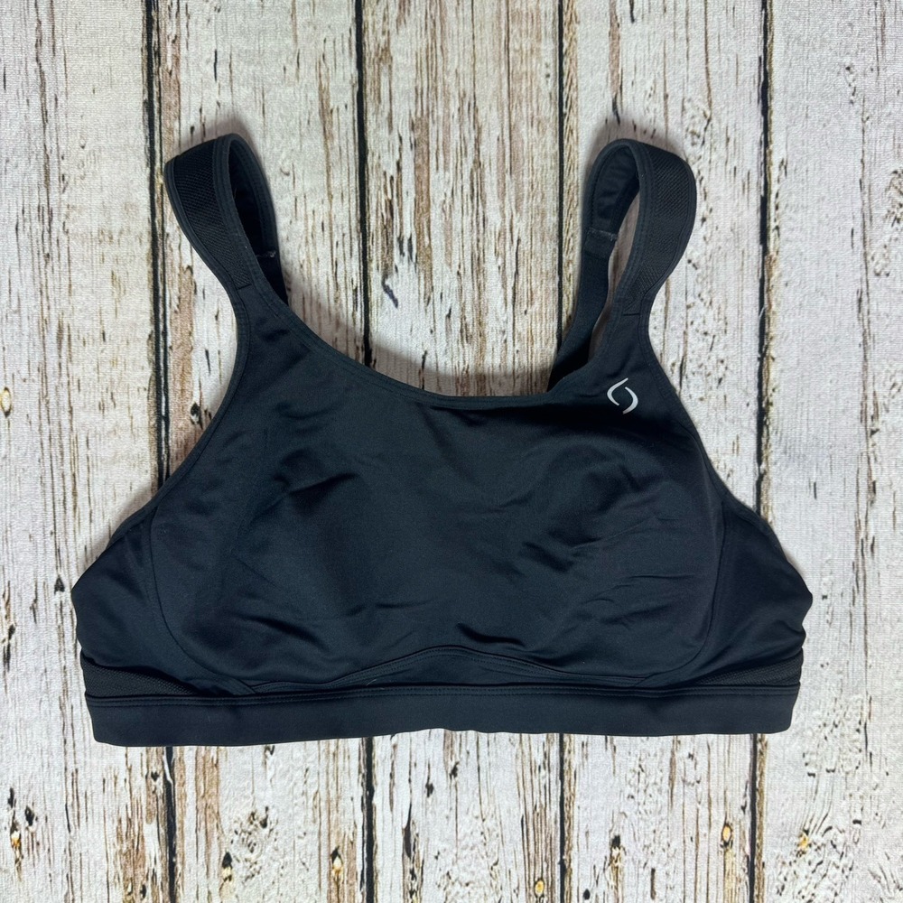 Moving Comfort Womens Sports Bra Size 36D MAIA Black 350054